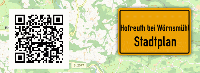 Stadtplan Hofreuth bei Wörnsmühl