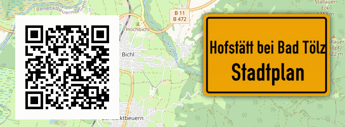 Stadtplan Hofstätt bei Bad Tölz