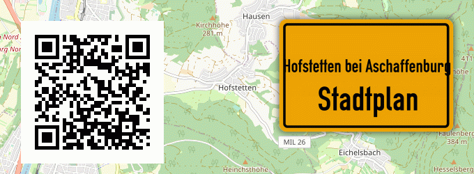 Stadtplan Hofstetten bei Aschaffenburg