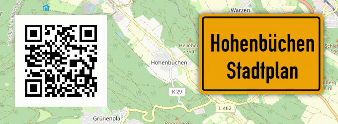 Stadtplan Hohenbüchen, Niedersachsen