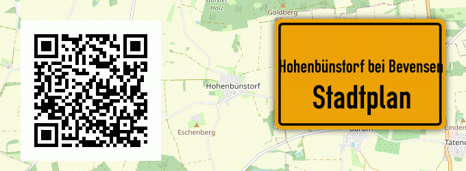Stadtplan Hohenbünstorf bei Bevensen, Lüneburger Heide
