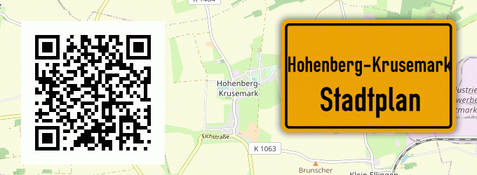 Stadtplan Hohenberg-Krusemark