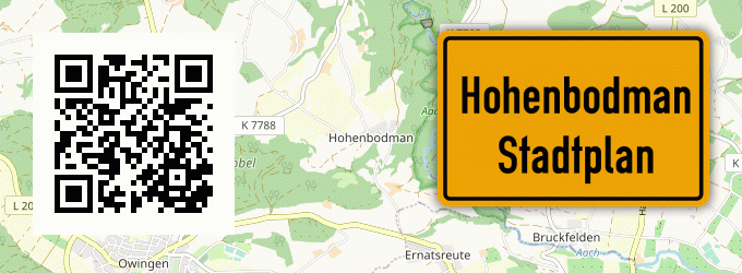 Stadtplan Hohenbodman