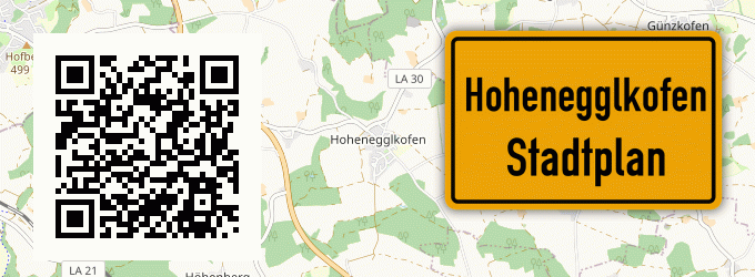 Stadtplan Hohenegglkofen, Bayern