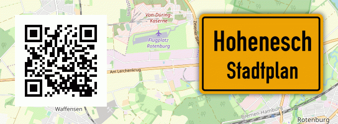 Stadtplan Hohenesch, Wümme