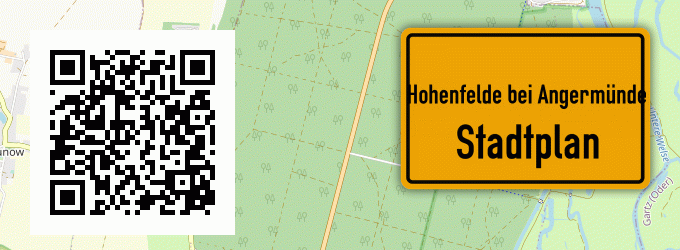 Stadtplan Hohenfelde bei Angermünde