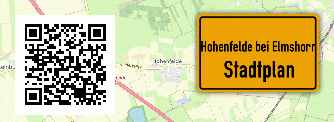 Stadtplan Hohenfelde bei Elmshorn
