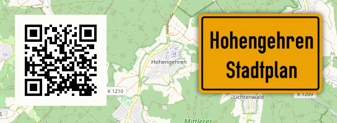 Stadtplan Hohengehren