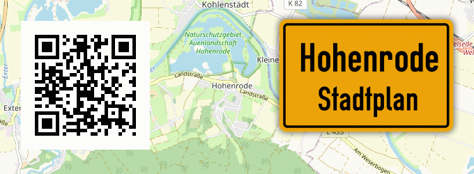 Stadtplan Hohenrode, Kreis Grafschaft Schaumburg