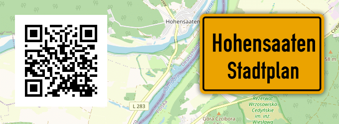 Stadtplan Hohensaaten