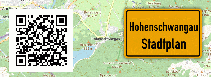 Stadtplan Hohenschwangau