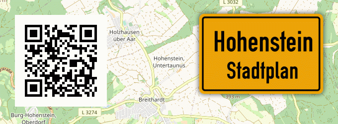 Stadtplan Hohenstein, Untertaunus