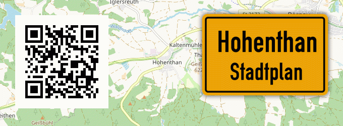 Stadtplan Hohenthan, Oberpfalz