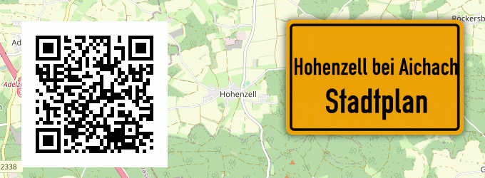 Stadtplan Hohenzell bei Aichach