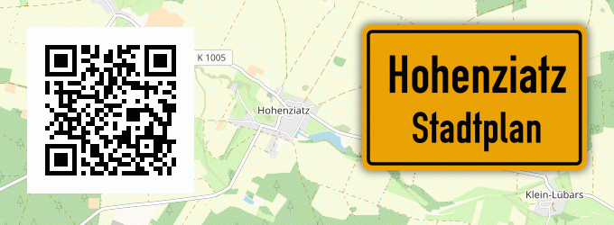 Stadtplan Hohenziatz