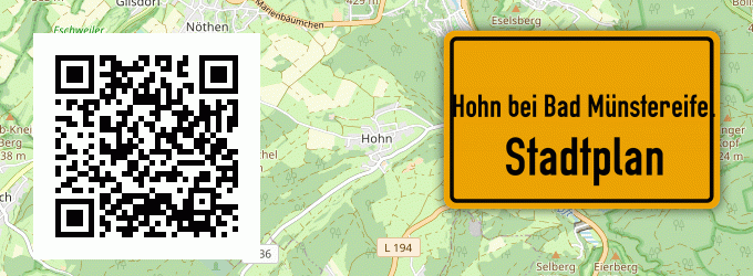 Stadtplan Hohn bei Bad Münstereifel