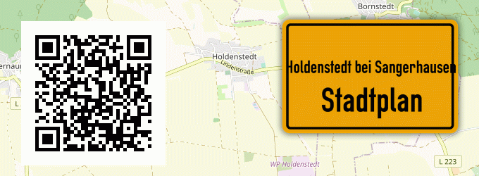 Stadtplan Holdenstedt bei Sangerhausen
