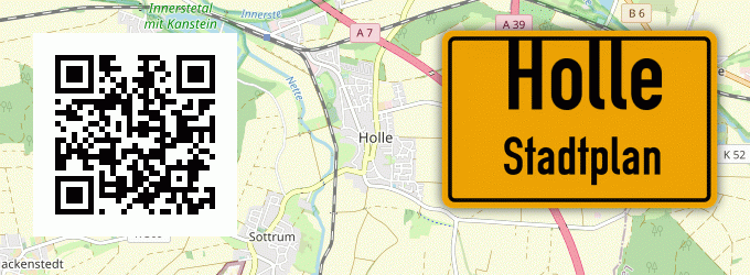 Stadtplan Holle