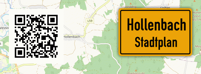 Stadtplan Hollenbach, Oberbayern