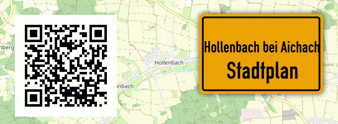 Stadtplan Hollenbach bei Aichach
