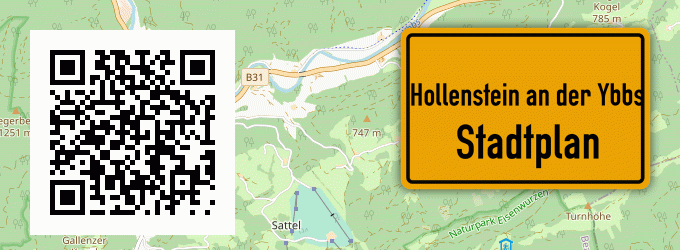 Stadtplan Hollenstein an der Ybbs