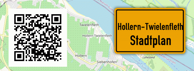 Stadtplan Hollern-Twielenfleth