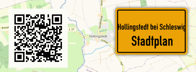 Stadtplan Hollingstedt bei Schleswig