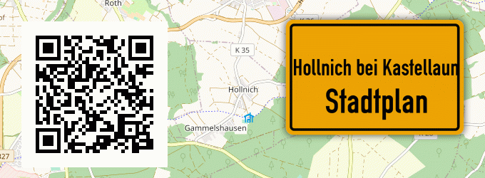 Stadtplan Hollnich bei Kastellaun