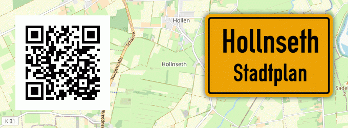 Stadtplan Hollnseth