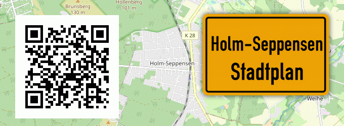 Stadtplan Holm-Seppensen