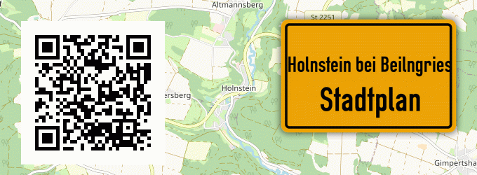 Stadtplan Holnstein bei Beilngries
