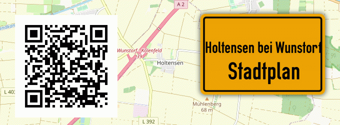 Stadtplan Holtensen bei Wunstorf