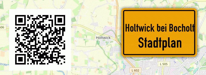 Stadtplan Holtwick bei Bocholt