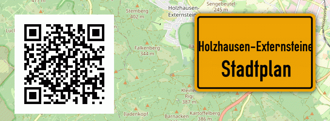 Stadtplan Holzhausen-Externsteine