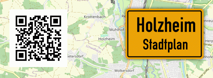 Stadtplan Holzheim, Kreis Gießen