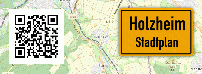 Stadtplan Holzheim, Kreis Hersfeld