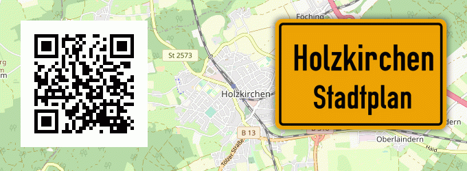 Stadtplan Holzkirchen, Kreis Neuburg an der Donau