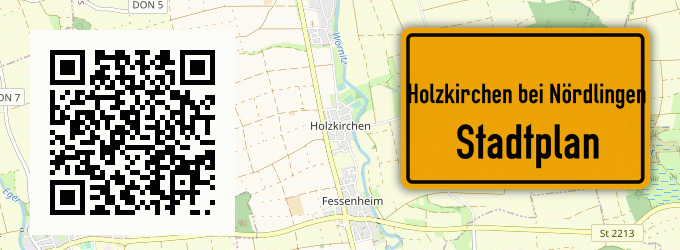 Stadtplan Holzkirchen bei Nördlingen