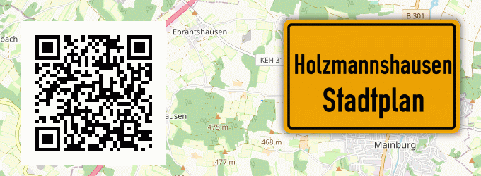 Stadtplan Holzmannshausen