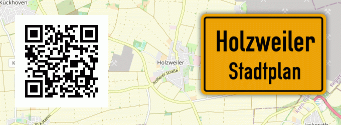Stadtplan Holzweiler, Kreis Erkelenz