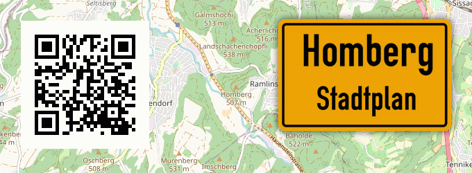 Stadtplan Homberg, Westerwald