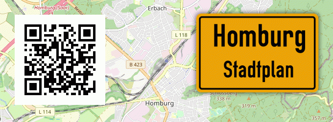 Stadtplan Homburg