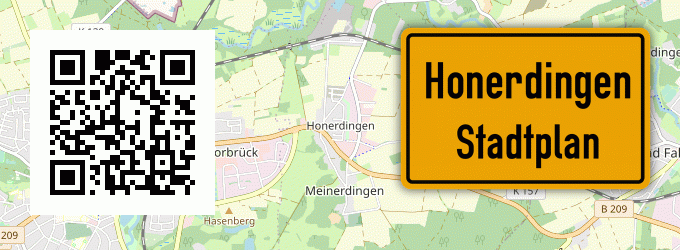 Stadtplan Honerdingen