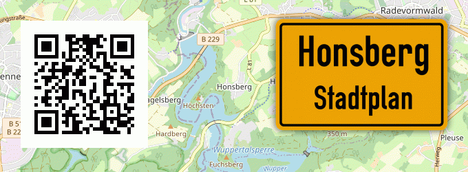 Stadtplan Honsberg