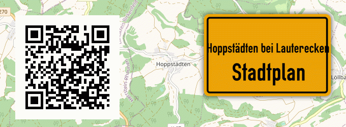 Stadtplan Hoppstädten bei Lauterecken