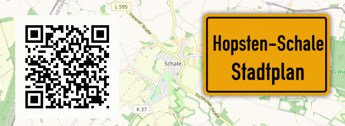 Stadtplan Hopsten-Schale
