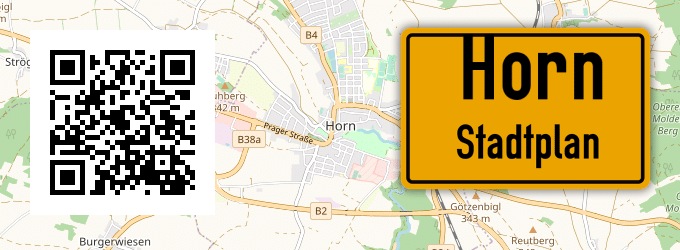 Stadtplan Horn