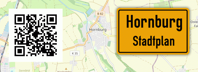 Stadtplan Hornburg, Kreis Wolfenbüttel