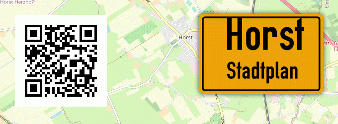Stadtplan Horst, Kreis Herzogtum Lauenburg