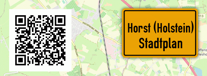 Stadtplan Horst (Holstein)